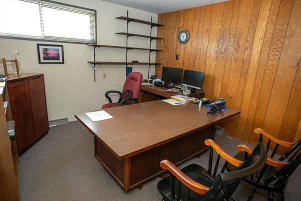 Home Office, Interior, Wooden Walls