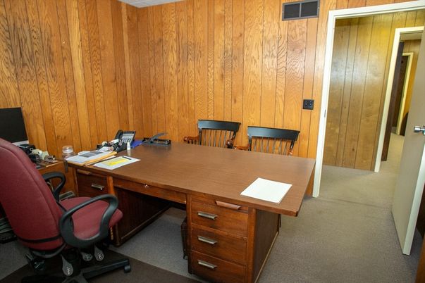 Home Office, Interior, Wooden Walls