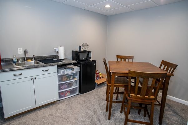 Dining room, Interior, Recessed Lighting