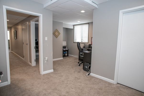 Home Office, Interior, Recessed Lighting