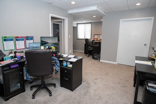 Home Office, Interior, Recessed Lighting