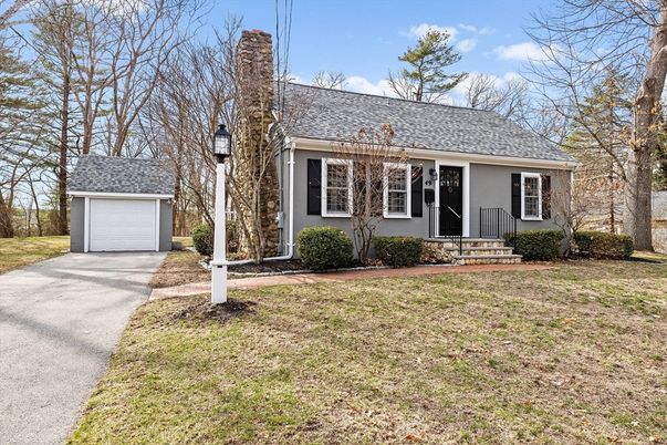 Backyard, Detached Garage, Exterior, Facade, Cape Cod