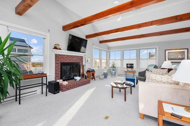 Fireplace, Interior, Living room, Wooden Beams