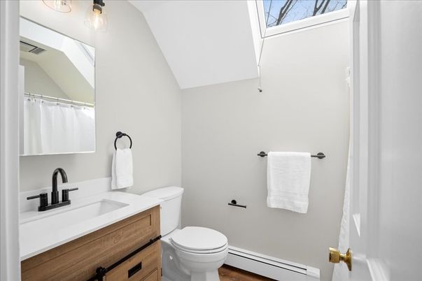 Bathroom, Interior, Wood Texture Flooring
