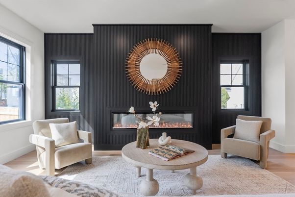 Fireplace, Interior, Living room, Wood Texture Flooring