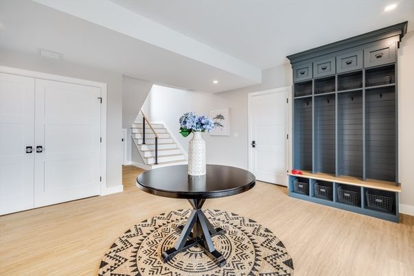 Interior, Recessed Lighting, Wood Texture Flooring