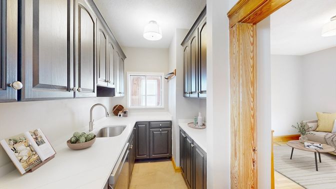 Interior, Kitchen, Wood Texture Flooring