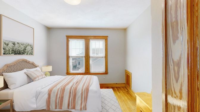 Bedroom, Interior, Wood Texture Flooring