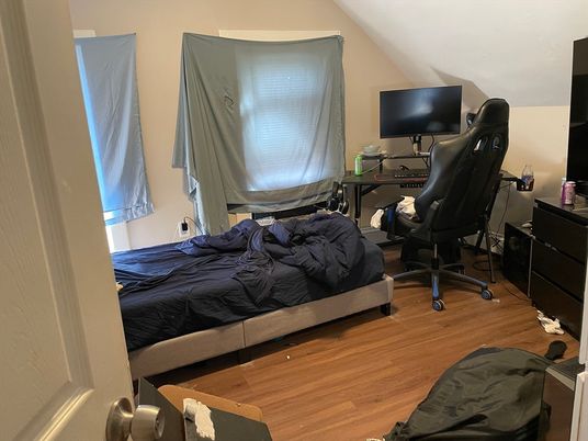 Bedroom, Home Office, Interior, Wood Texture Flooring