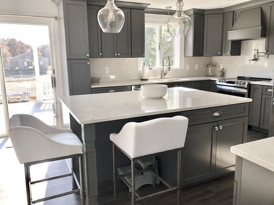Interior, Kitchen, Pendant Lights, Stainless Steel Appliances, Wood Texture Flooring