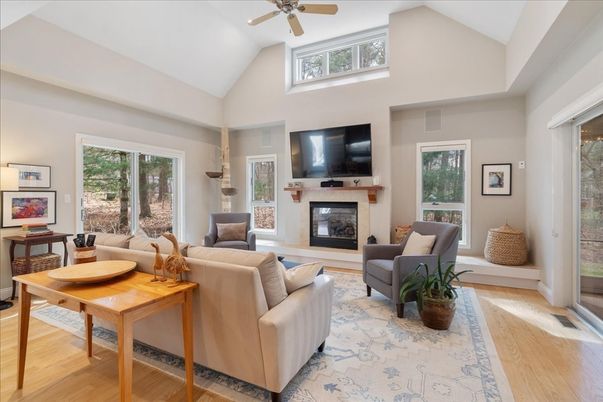 Fireplace, Interior, Living room, Wood Texture Flooring