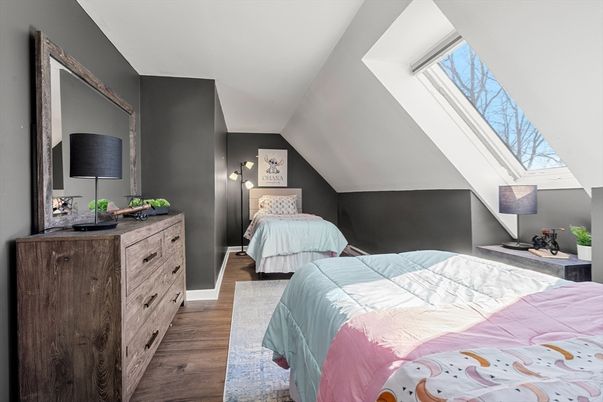 Bedroom, Interior, Wood Texture Flooring