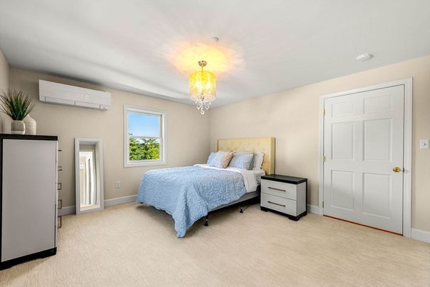 Bedroom, Chandelier, Interior