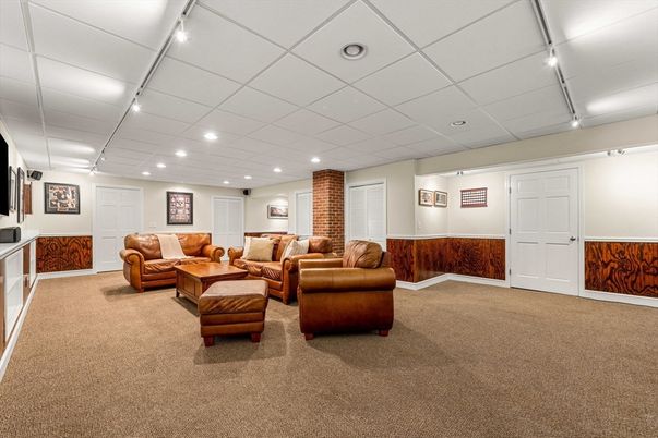 Interior, Living room, Recessed Lighting