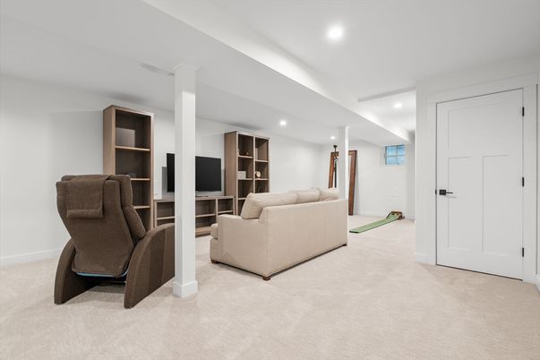 Interior, Living room, Recessed Lighting