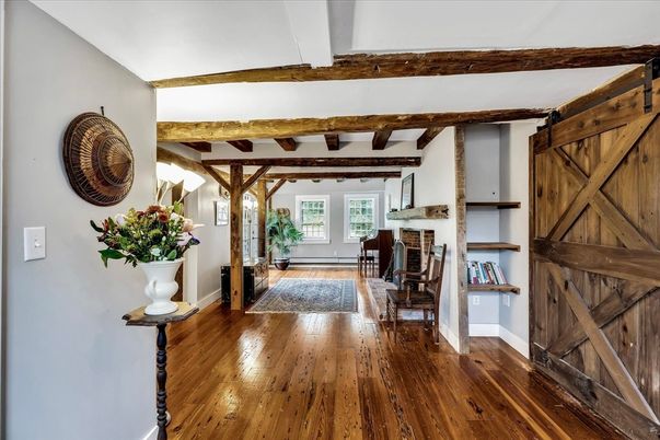 Fireplace, Interior, Wooden Beams, Wood Texture Flooring