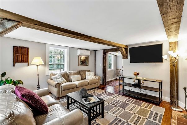 Interior, Living room, Wooden Beams, Wood Texture Flooring