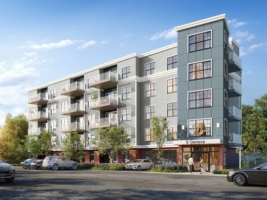 Exterior, Facade, Condo Building