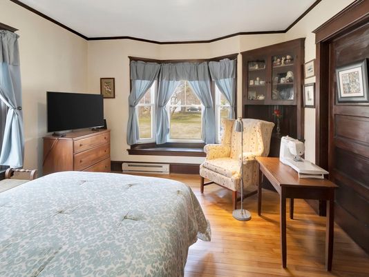 Bedroom, Home Office, Interior, Wood Texture Flooring