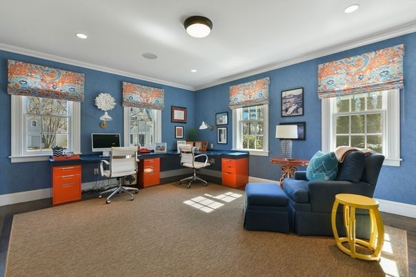 Home Office, Interior, Recessed Lighting