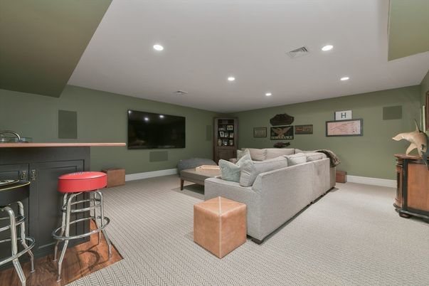 Interior, Living room, Recessed Lighting