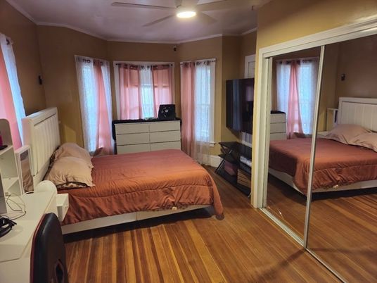 Bedroom, Interior, Wood Texture Flooring