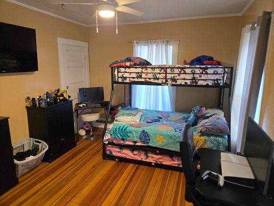 Bedroom, Home Office, Interior, Wood Texture Flooring