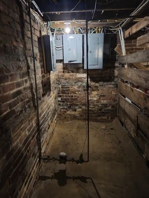 Interior, Stone Walls, Washer