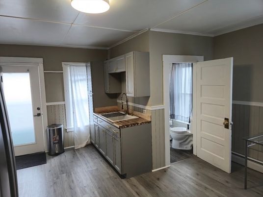 Bathroom, Interior, Wood Texture Flooring