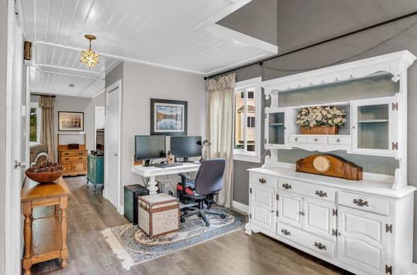 Home Office, Interior, Wood Texture Flooring