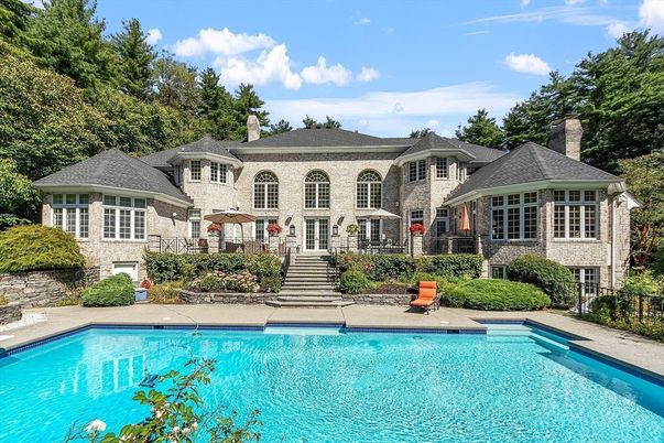 Exterior, Facade, Brick Facade, Pool, French Provincial