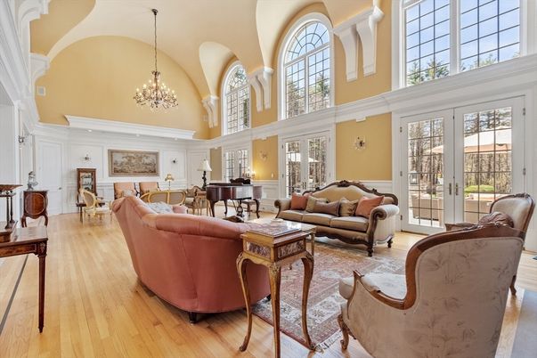 Chandelier, Interior, Living room, Piano, Wood Texture Flooring