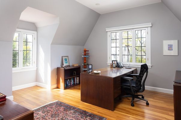 Home Office, Interior, Wood Texture Flooring