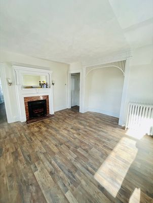 Empty room, Fireplace, Interior, Wood Texture Flooring