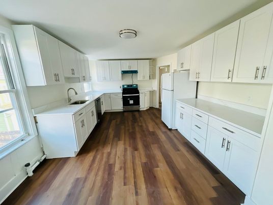 Interior, Kitchen, Wood Texture Flooring