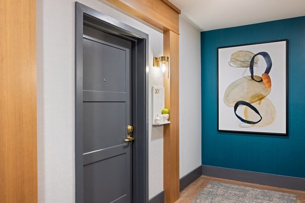 Elevator, Interior, Wood Texture Flooring