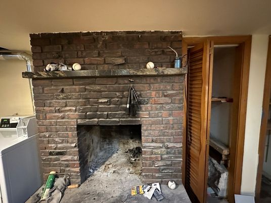 Fireplace, Interior, Stone Walls
