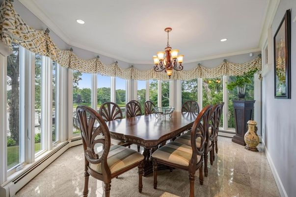 Chandelier, Dining room, Interior, Recessed Lighting