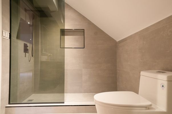 Bathroom, Glass Shower, Interior
