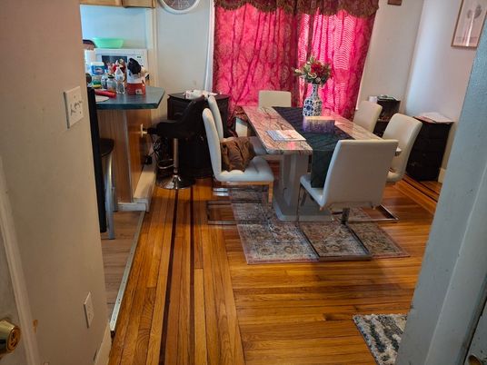 Dining room, Interior, Wood Texture Flooring