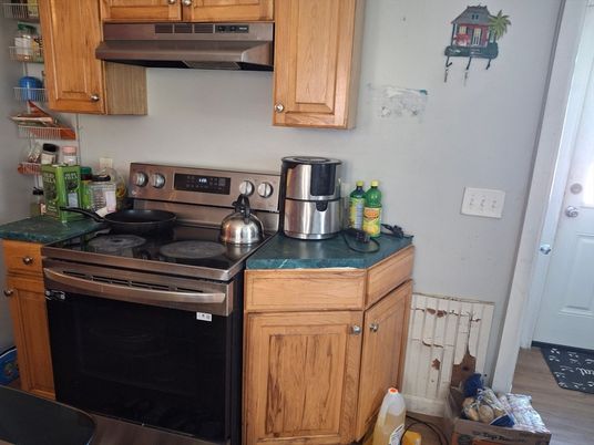 Interior, Kitchen, Wood Texture Flooring