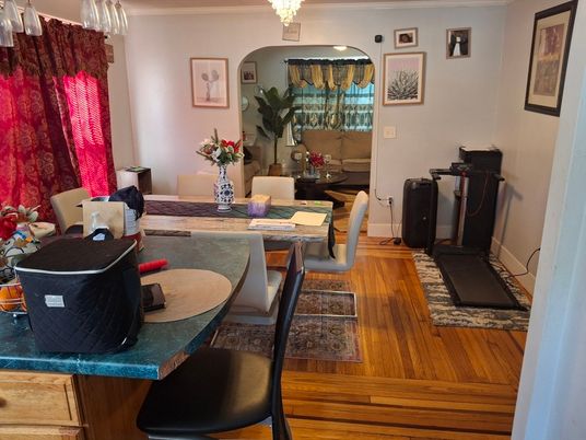 Dining room, Interior, Wood Texture Flooring