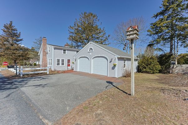 Attached, Backyard, Exterior, Facade, Cape Cod
