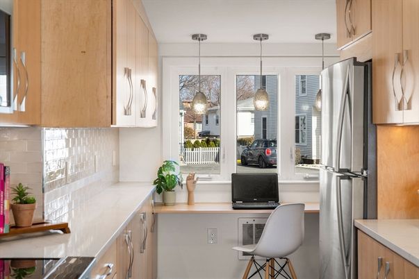 Interior, Kitchen, Pendant Lights, Stainless Steel Appliances