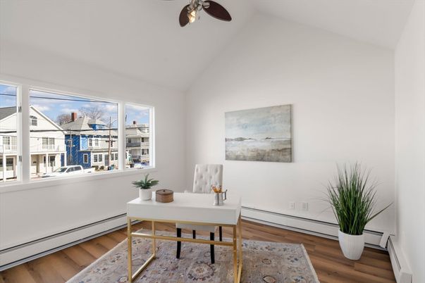 Home Office, Interior, Wood Texture Flooring