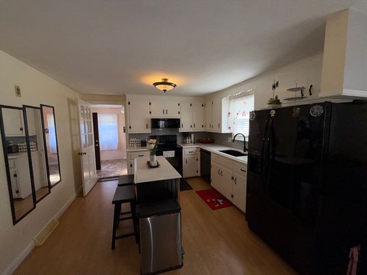Interior, Kitchen, Wood Texture Flooring