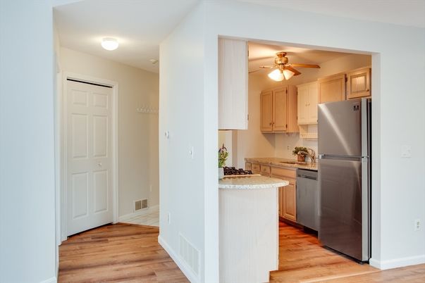 Interior, Kitchen, Wood Texture Flooring