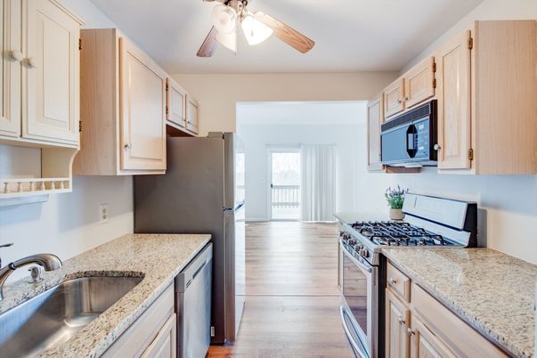 Interior, Kitchen, Wood Texture Flooring