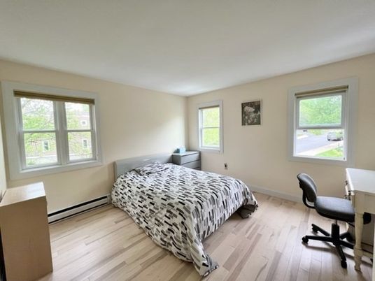 Bedroom, Home Office, Interior, Wood Texture Flooring