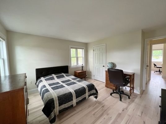 Bedroom, Home Office, Interior, Wood Texture Flooring